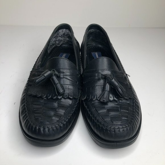 Giorgio Brutini Leather Kiltie Tassel Woven Loafer - Picture 2 of 8